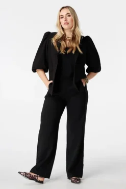 Blazer à manches bouffantes