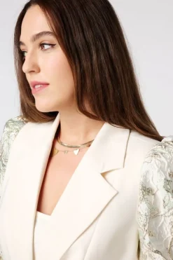 Blazer à manches courtes avec imprimé