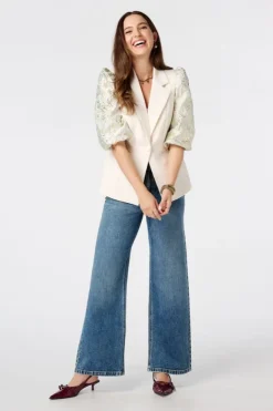 Blazer à manches courtes avec imprimé
