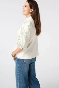 Blazer à manches courtes avec imprimé