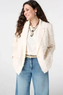 Blazer à simple boutonnage