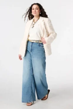 Blazer à simple boutonnage