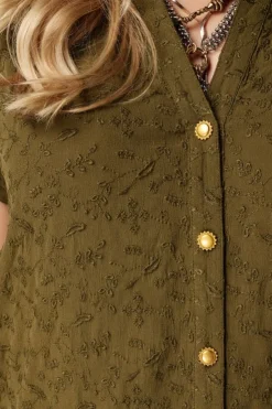 Blouse avec dentelle
