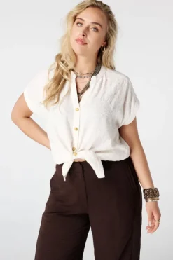 Blouse avec dentelle