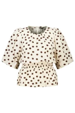 Blouse cintrée à pois