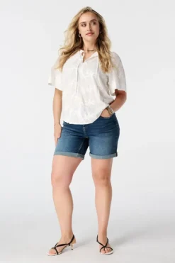 Blouse en coton avec broderie