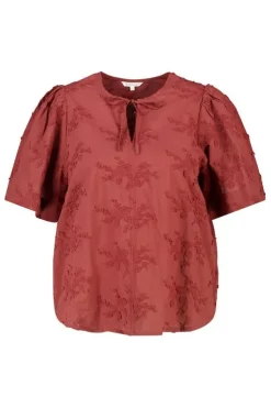 Blouse en coton avec broderie