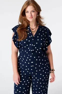 Blouse à pois