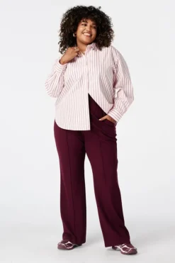 Blouse rayée avec strass