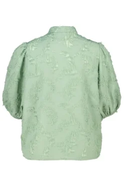 Blouse structurée à manches ballon