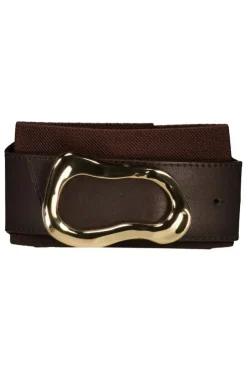 Ceinture élastique à la taille avec boucle organique