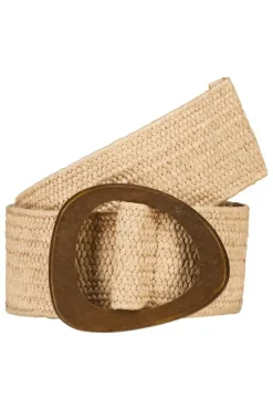 Ceinture taille avec boucle en bois
