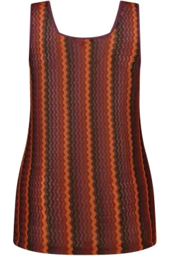 Débardeur avec imprimé zigzag