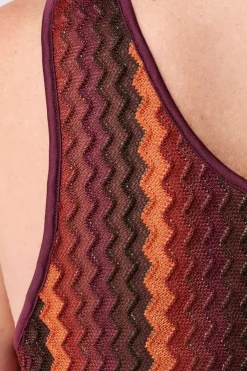 Débardeur avec imprimé zigzag
