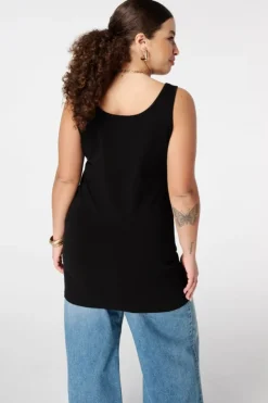 Débardeur extra long en coton