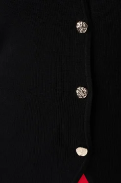 Gilet en maille avec fermeture à boutons