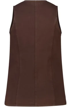 Gilet long en denim