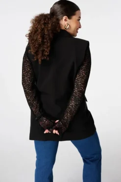 Gilet sans manches à boutons