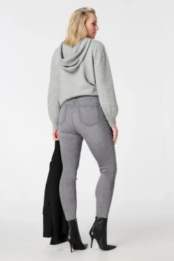 Jean skinny taille haute CHERRY