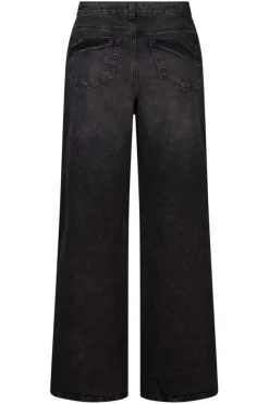 Jeans larges à taille haute