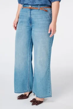 Jean wide leg avec ceinture