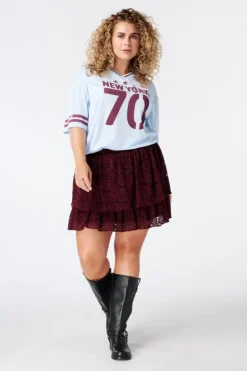 Jersey oversize avec imprimé sportif