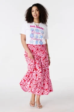 Jupe maxi avec imprimé