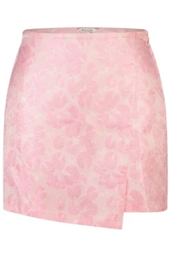 Jupe portefeuille jacquard