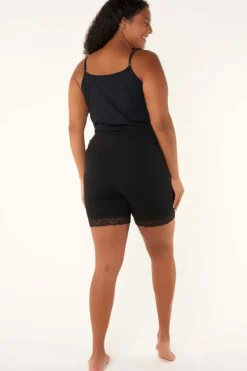 Legging court avec dentelle