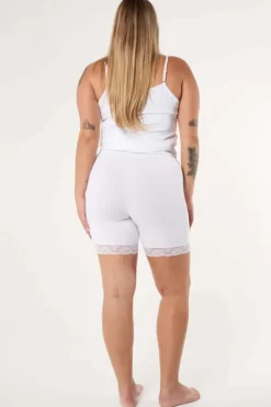 Legging court avec dentelle