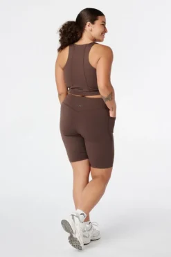 Legging de sport courte avec poches latérales