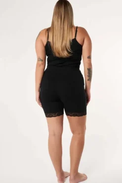 Lot de 2leggings courts avec dentelle