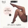 Pack de 2 Collants Super stretch 3D 40 denier