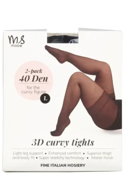 Pack de 2 Collants Super stretch 3D 40 denier