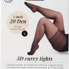 Pack de 2 Collants Super stretch 3D 20 denier