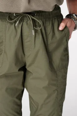 Pantalon capri avec taille élastique
