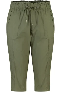 Pantalon capri avec taille élastique