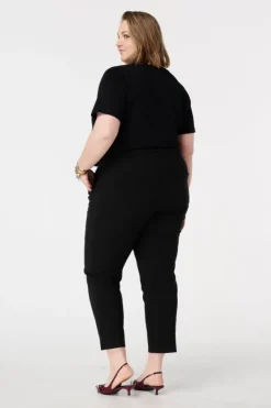 Pantalon droit à taille élastique