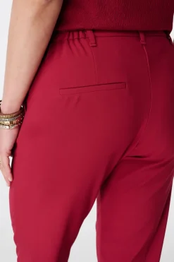 Pantalon droit à taille élastique