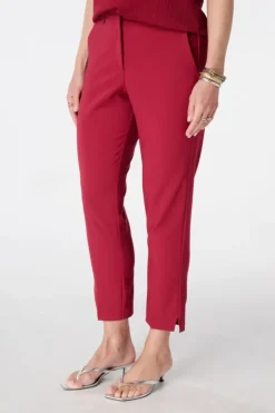 Pantalon droit à taille élastique