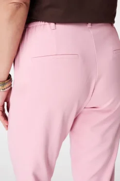 Pantalon droit à taille élastique