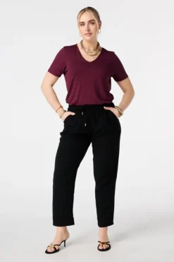 Pantalon straight leg