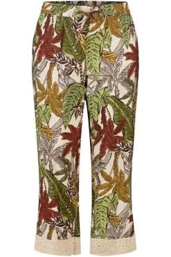 Pantalon trois quarts avec imprimé