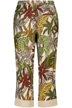 Pantalon trois quarts avec imprimé
