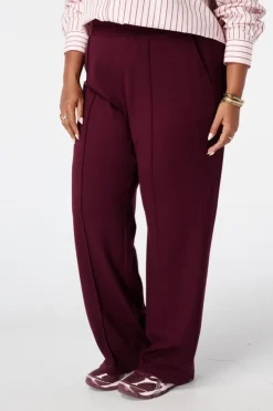 Pantalon wide leg avec taille élastique