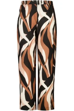 Pantalon wide leg à imprimé