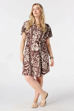 Robe avec ceinture