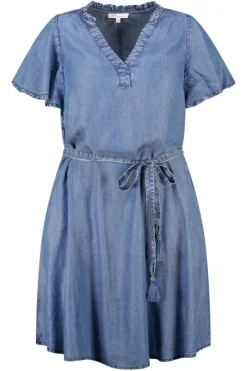 Robe en denim avec ceinture