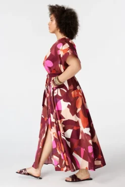Robe maxi avec ceinture