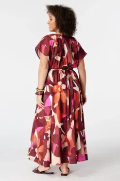 Robe maxi avec ceinture